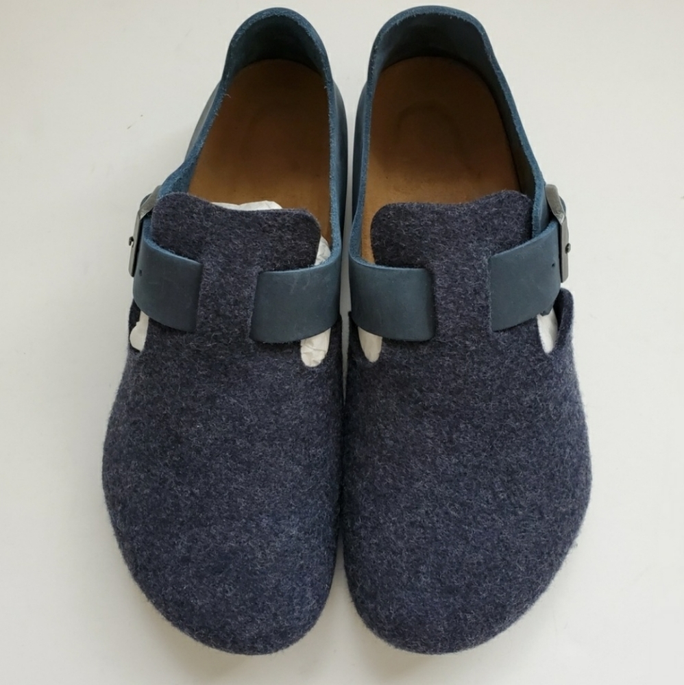 Birkenstock London Wool Leather Clogs 41